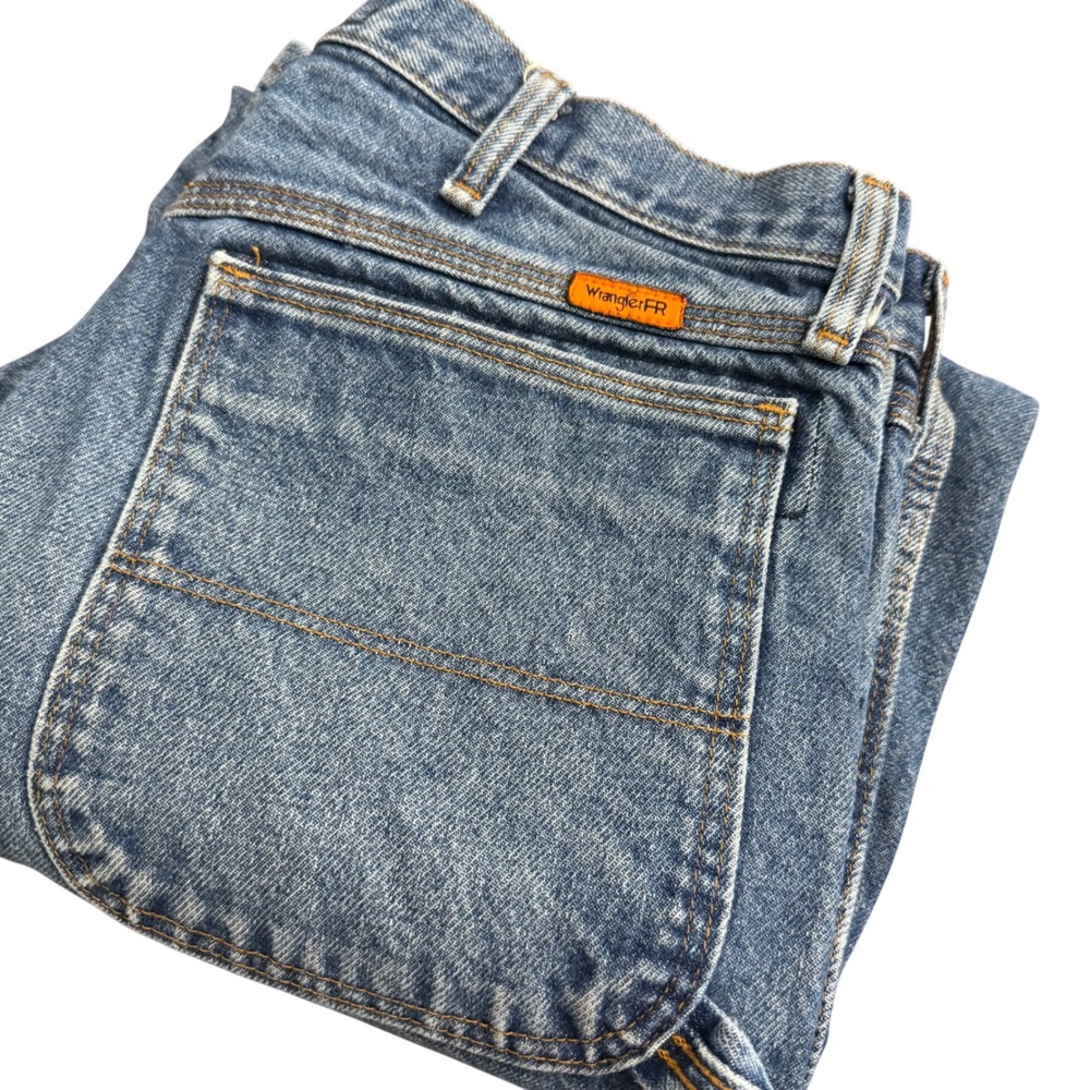 Wrangler FR Riggs Carpenter Jeans Mens 34x32* Blue Flame Resistant‎ HRC2 FR3W020